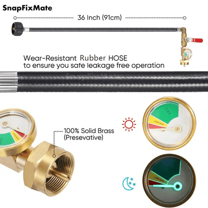 ✨36 Inch Propane Gas Tank Adapter Connector