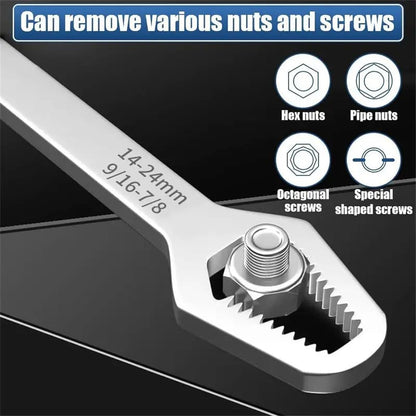 🔧Double-Ended Torx Wrench, Universal Automotive Torx Wrench 8-24mm Self-Tightening🔧