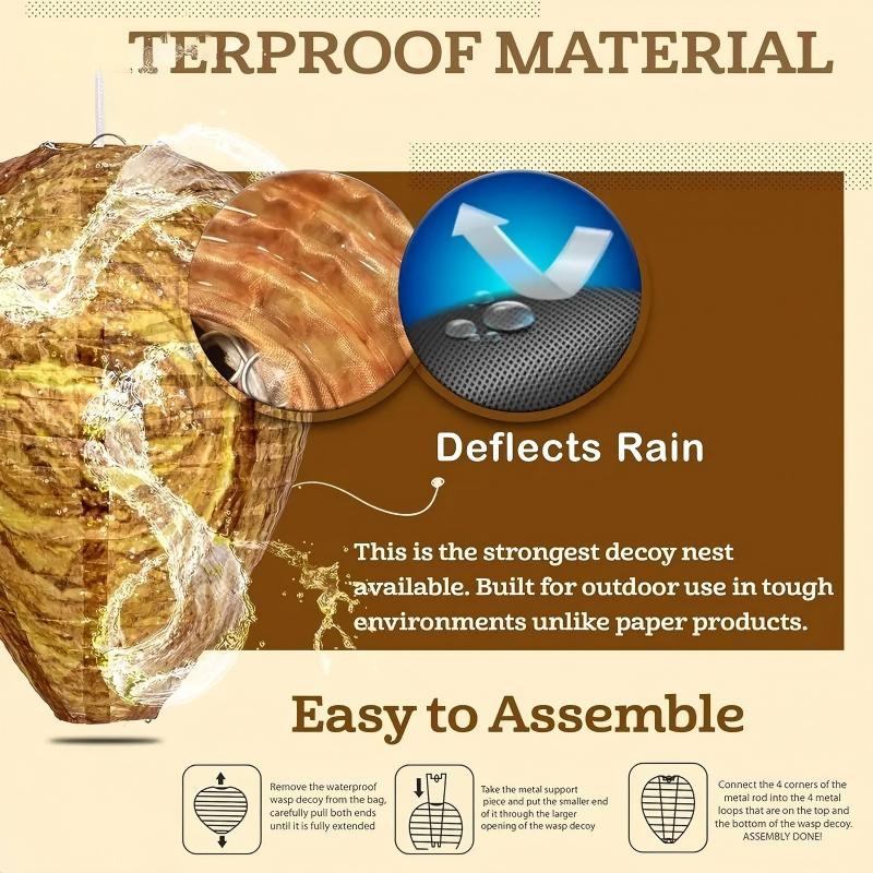 Best Bee Brothers Natural Wasp Deterrent Hives - Protect Your Yard from territorial wasps