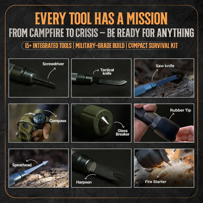 👉 All-in-One Tactical Survival Stick for Outdoor & Emergency Use